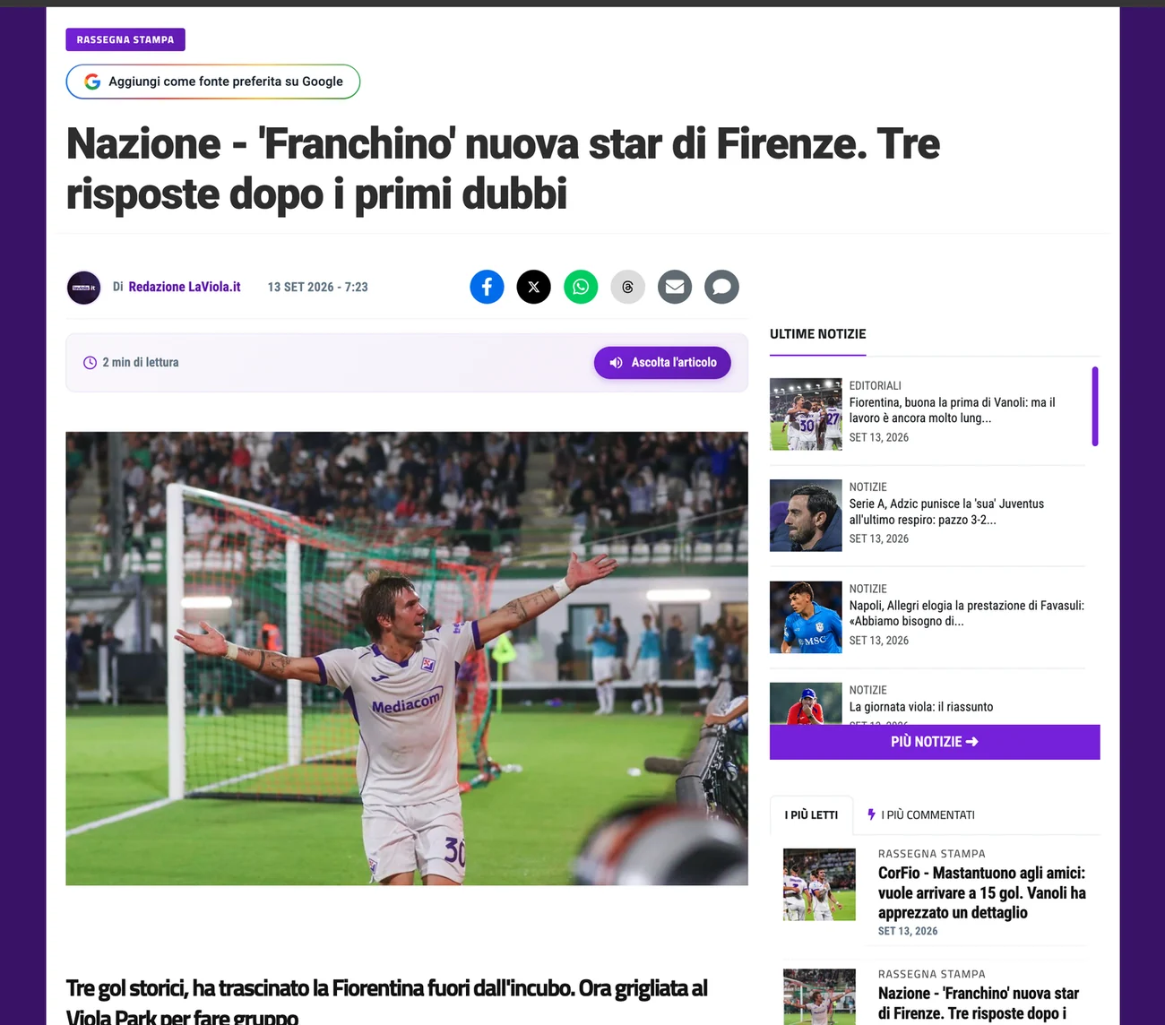 laviola.it — articolo